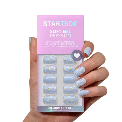 Porch Sky Squoval Nails - Soft Gel Press On