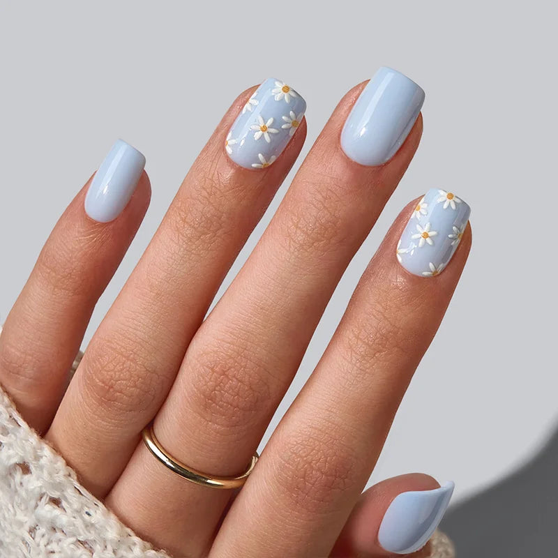 Unghie Squoval Porch Sky - Gel Morbido da Applicare