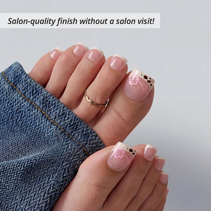 Wild Bloomery Square Nails - XCOATPRESS Toe Nail