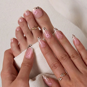 Wild Bloomery Almond Nails - XCOATPRESS