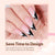 French X-Coat Tips® - Pink Long Stiletto Black Tips 150pcs - 15 sizes
