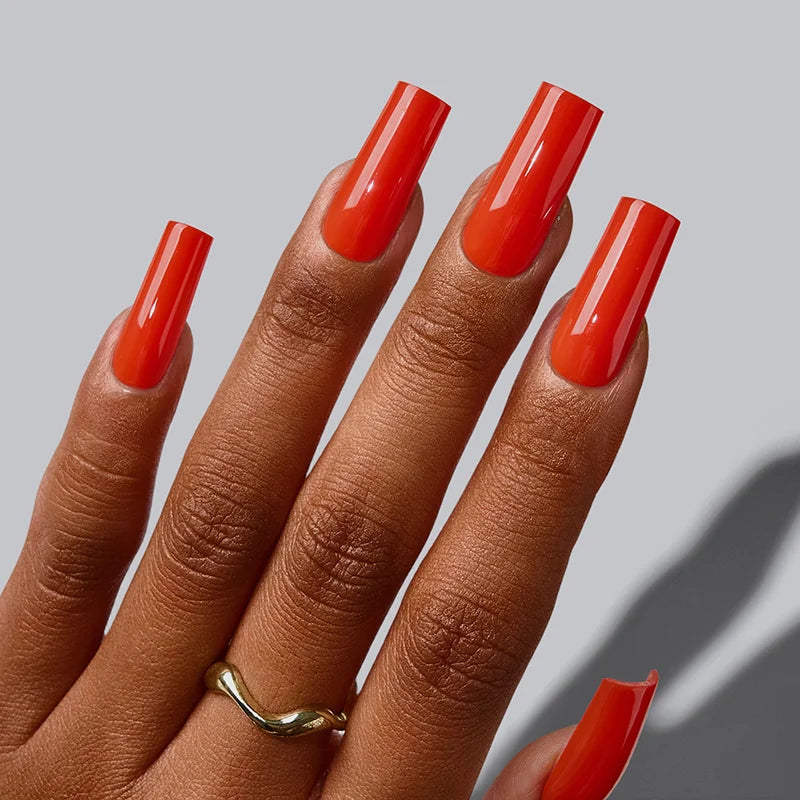 SOFTCOATTIPS™ Red Collection Five Shades Long Square