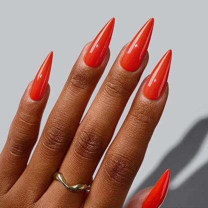 SOFTCOATTIPS™ Red Collection Five Shades Long Stiletto