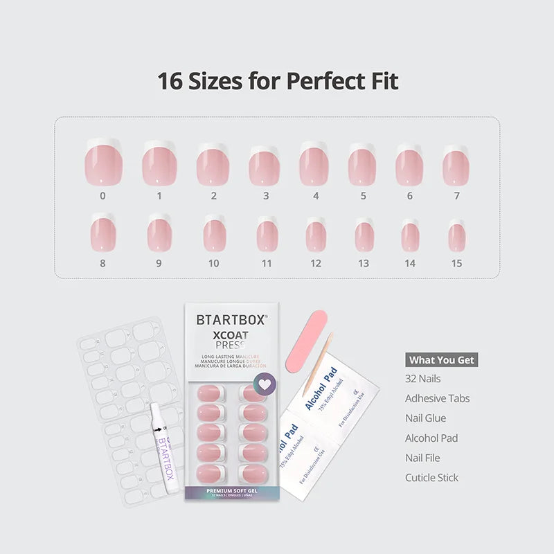 Pink Extra Short Square Nails - XCOATPRESS