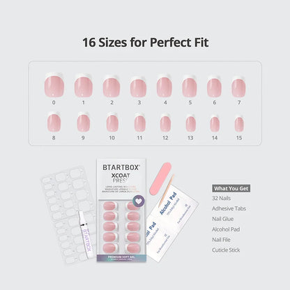 Pink Extra Short Square Nails - XCOATPRESS
