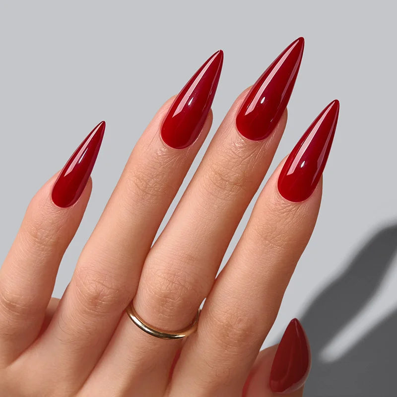 SOFTCOATTIPS™ Red Collection Five Shades Long Stiletto