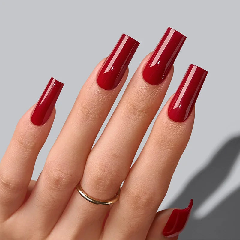 SOFTCOATTIPS™ Red Collection Five Shades Long Square