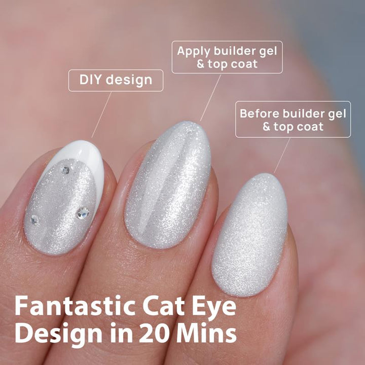 Cat Eye X-Coat Tips® -Milky Way- Mandel