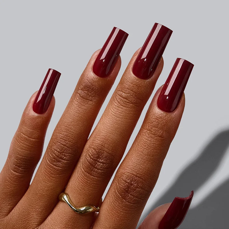 SOFTCOATTIPS™ Red Collection Five Shades Long Square