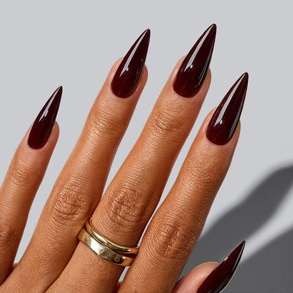 SOFTCOATTIPS™ Red Collection Five Shades Long Stiletto
