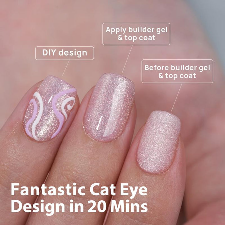 Cat Eye X-Coat Tips® - Milky Way - Quadrato