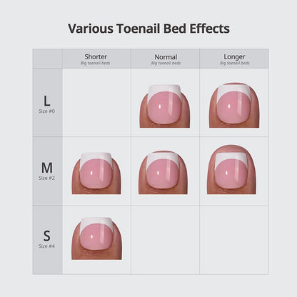 XCOATTIPS® Toe Nail - Square Black Tips