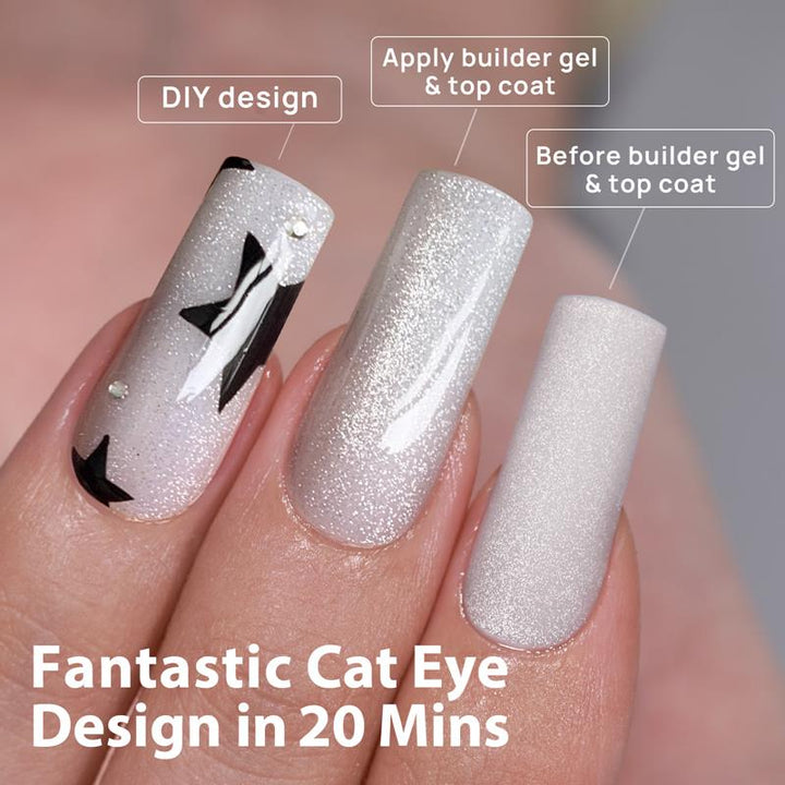 Cat Eye X-Coat Tips® – Milchstraße – Quadratisch