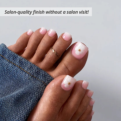 Orchard Burst Square - Press On Toe Nail