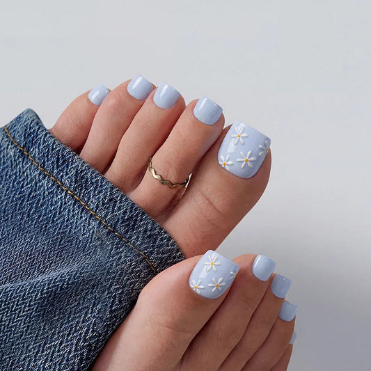 Porch Sky Square - Press On Toe Nail