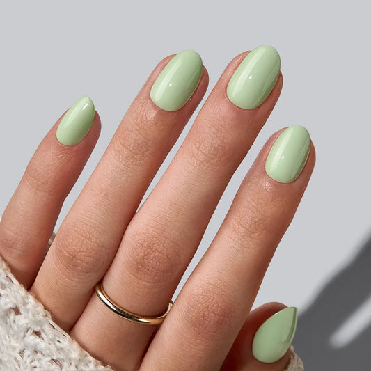 Garden Weekend Oval Nails - Soft Gel Press On