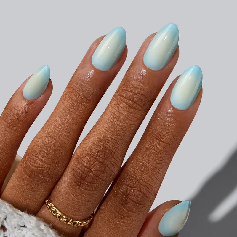 Semester Glow Almond Nails - Soft Gel Press On