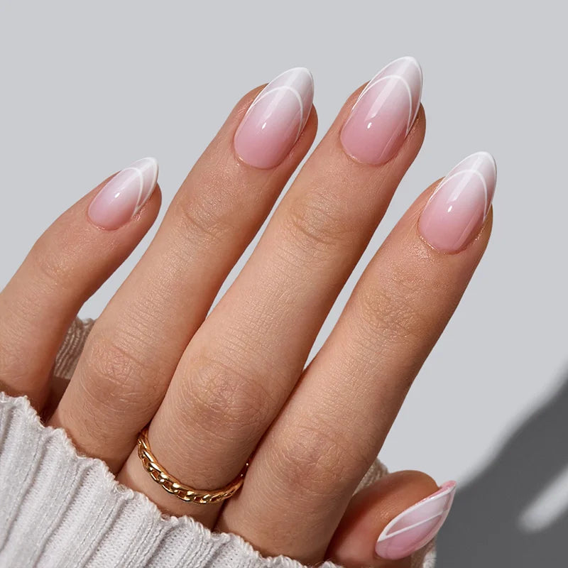 Ombre Almond Nails
