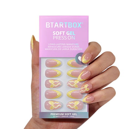 Weekend Getaway Series Short Almond  Press On Nails