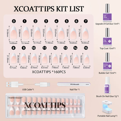 XCOATTIPS® French Kit - Medium Almond