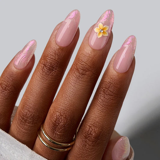 Aloha Lei Almond Nails - Soft Gel Press On