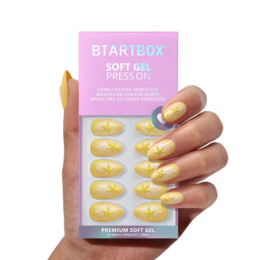 Chill Sips Short Almond Press on Nails