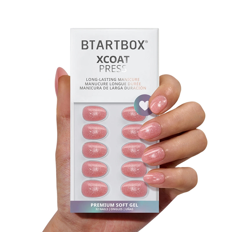 Peach Bellini Almond Nails -  XCOATPRESS