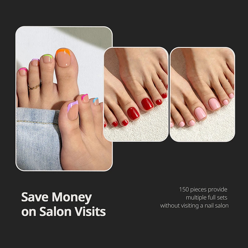 XCOATTIPS® Toe Nail - Squoval - Clear