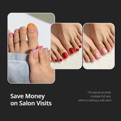 XCOATTIPS® Toe Nail - Squoval - Clear