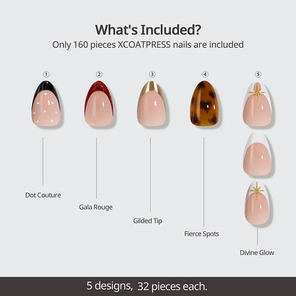 Whispers of Glamour Short Almond - XCOATPRESS