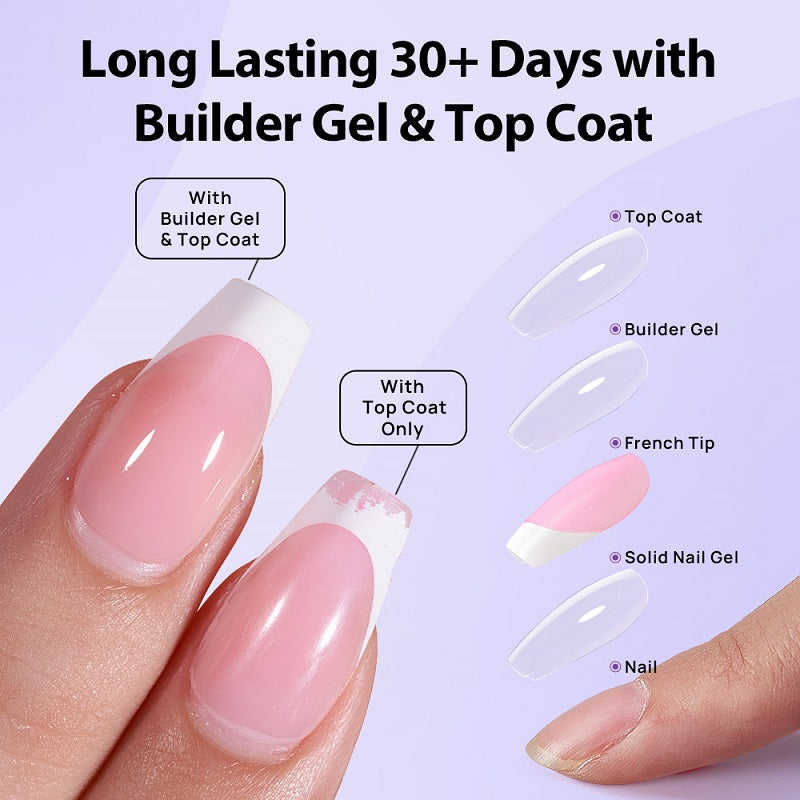 XCOATTIPS® Protecting Duo Builder Gel + Top Coat BTArtbox Nails