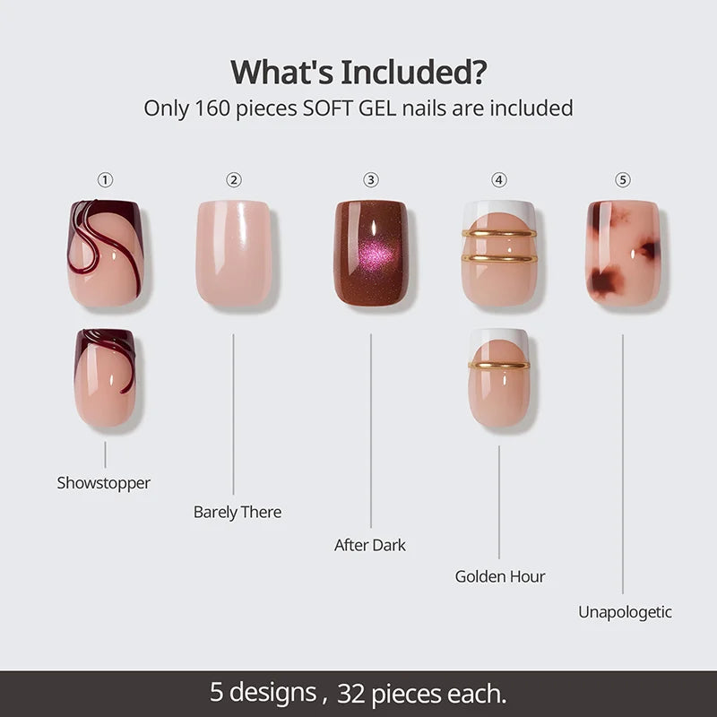Supa Cent Confidence Short Square Nails