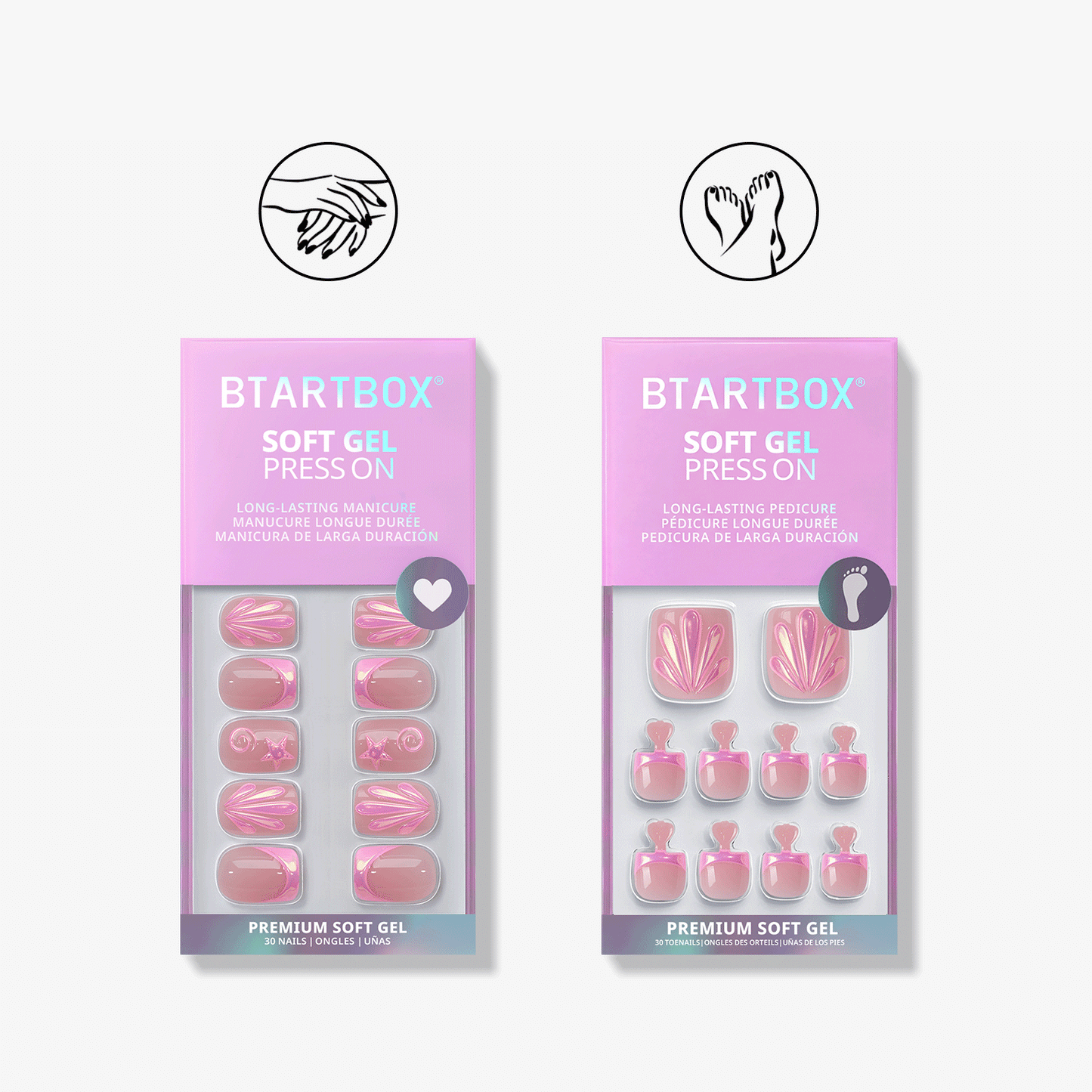 Press On Mani-Pedi Set