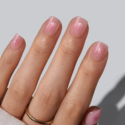Sparkle Together Squoval Nails - Soft Gel Press On