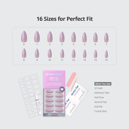 Glam Together series Medium Almond Nails