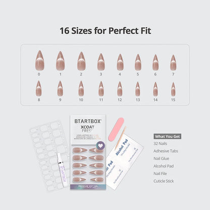 Shimmer Gleam Long Stiletto Nails