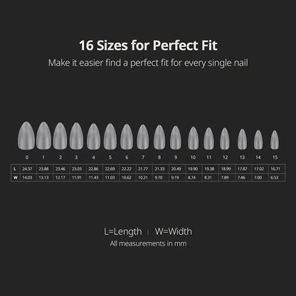 XCOATTIPS® Clear - Medium Almond