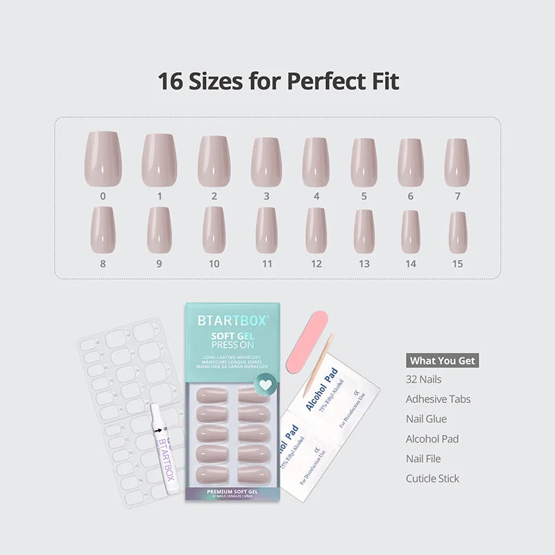 Taro Silk Short Coffin Nails 