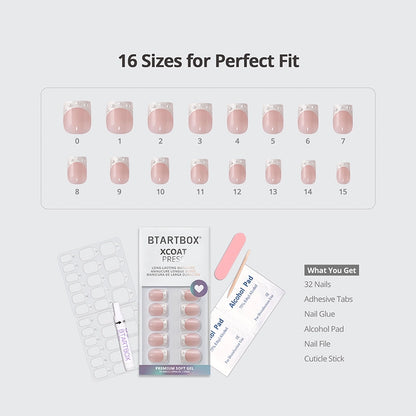 Glam Together series Extra Short Square Nails