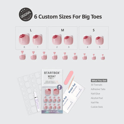 Date Night Square - XCOATPRESS Toe Nail