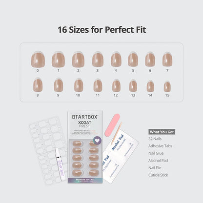 Forever French Short Round Nails