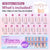 Cat Eye X-Coat Tips® - Pink Medium Almond 150 pcs - 15 sizes