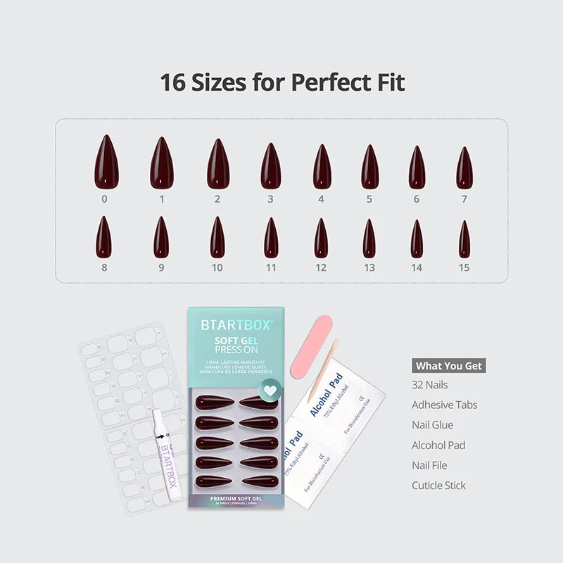 Coffee Crush Long Stiletto Nails