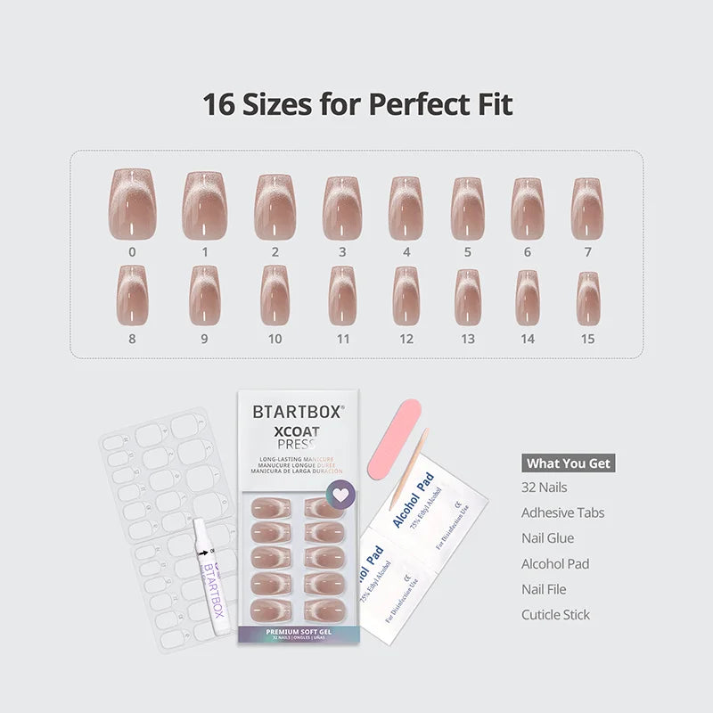 Shimmer Bloom Short Coffin Nails
