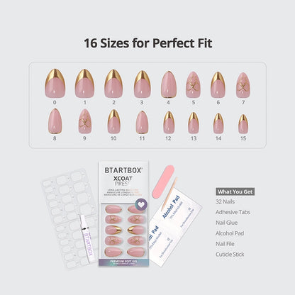 Glam Together Series Short Almond Nails