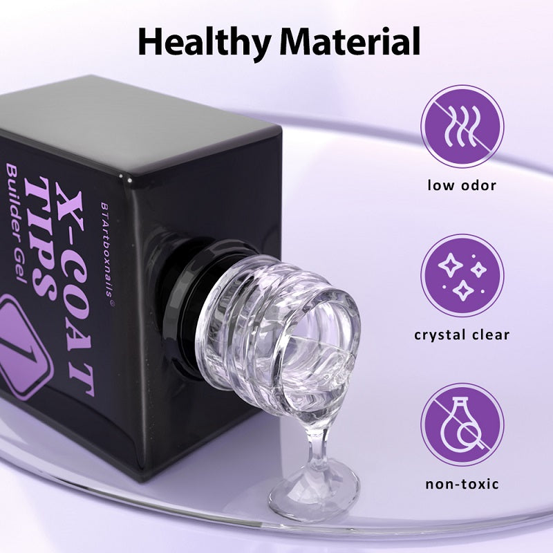 XCOATTIPS® Protecting Duo Builder Gel + Top Coat BTArtbox Nails