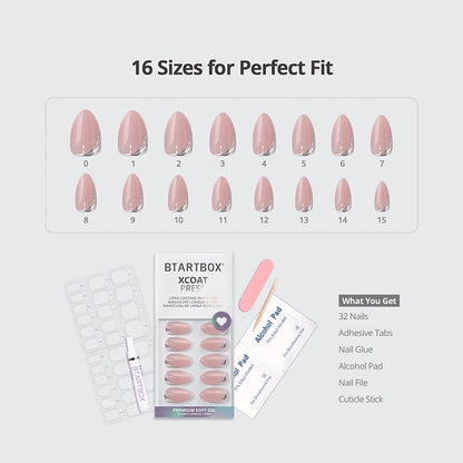 Glam Together series Short Almond Nails