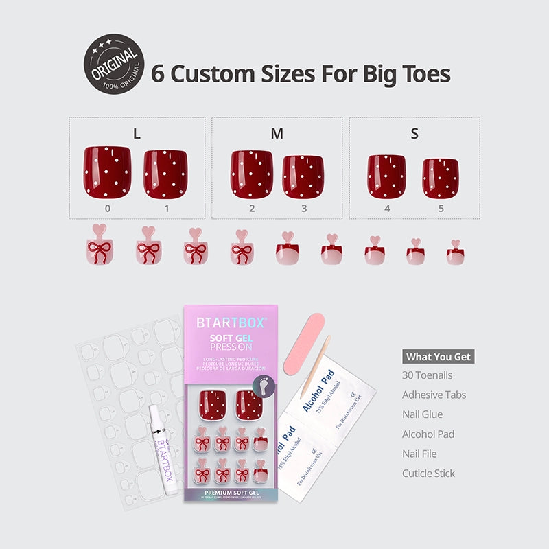 Weekend Getaway Series Square Press On Toe Nails