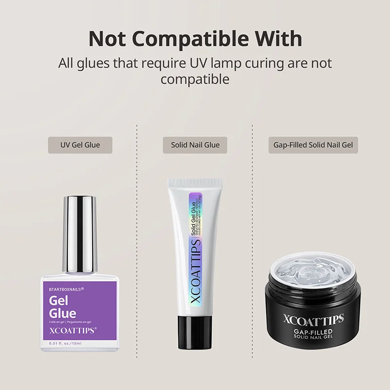 Colla per Unghie da Pennello & Rimuovi Colla per Unghie