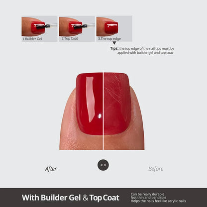 SOFTCOATTIPS™ Red Collection Five Shades Toe Nail